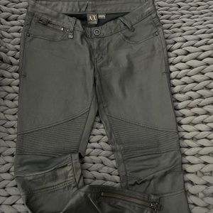 Armani Exchange Black Moto Textured NEW without TAGS Women’s Jeans size 6